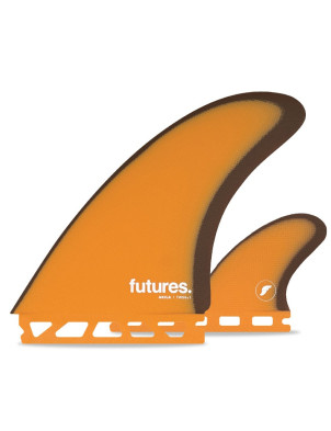 Futures Akila Aipa Fibreglass Twin Fin + 1 - Orange/Brown