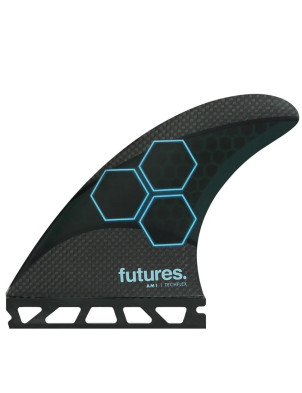 Futures AM1 Techflex Tri Fins Medium - Black/Blue