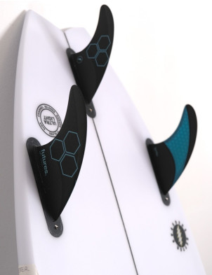 Futures AM1 Techflex Tri Fins Medium - Black/Blue