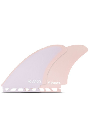 Futures Coco Fibreglasss Keel Twin Fins Small/Medium - Purple
