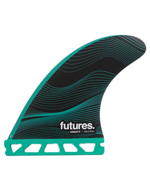 Futures F6 Legacy Series HC Tri/Quad Fins Medium - Black/Green