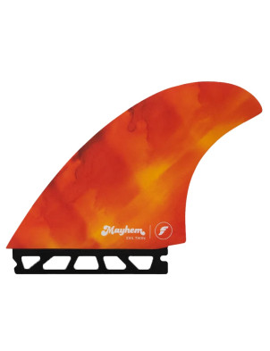 Futures Mayhem Honeycomb 2 + 1 Fins Medium - Red/Orange