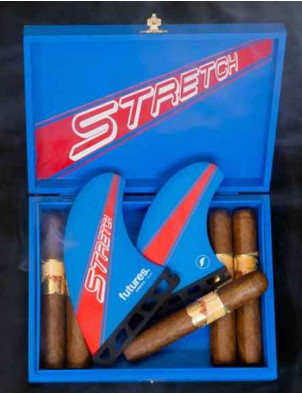 Futures Stretch ST-1 Honeycomb Quad Fin Set - Blue/Red