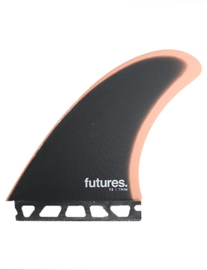 Futures T2 Fibreglass Twin Fin Set Fins XLarge - Indigo/Rose