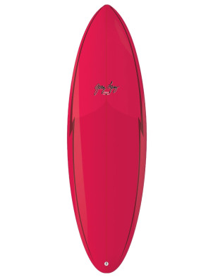 Gerry Lopez Squirty surfboard 6ft 4 - Red