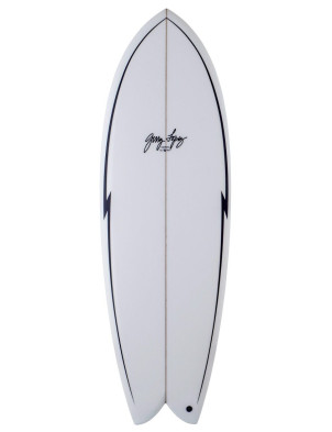 Gerry Lopez Something Fishy Fusion HD surfboard 6ft 2 FCS II - White