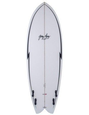 Gerry Lopez Something Fishy Fusion HD surfboard 6ft 2 FCS II - White
