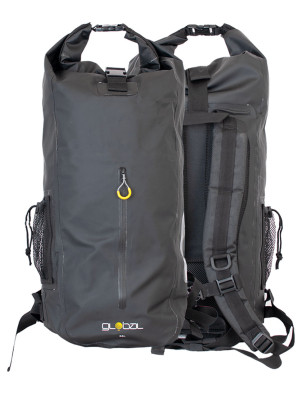 Global Zip Backpack Dry Bag 50 Litres - Black