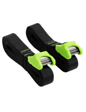 Global Premium Tie Downs 5 metre roof rack straps (pair) - Black
