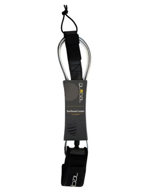 Global Premium Surfboard Leash 8ft - Black