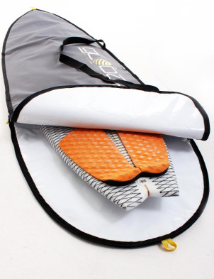 Global Twenty Four Seven Hybrid Fish surfboard bag 5mm 6ft 0 - Grey
