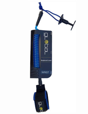 Global Ultra Coil Bicep bodyboard leash - Blue