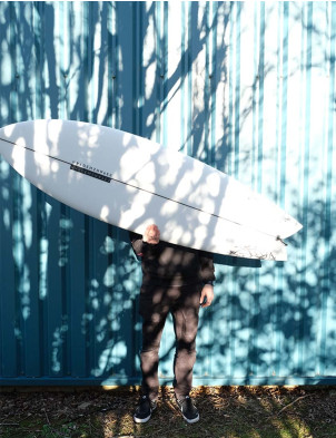Haydenshapes Hypto Krypto Twin surfboard 5ft 7 FCS II - White 