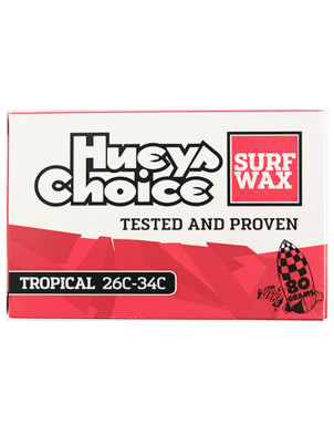 Hueys Choice Tropical Water Surf Wax 