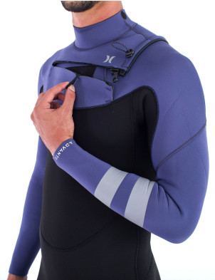 Hurley Wetsuits Advantage Chest Zip 4/3mm Wetsuit - Denim 