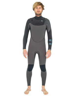 Hurley Wetsuits Advantage Plus Chest Zip 4/3mm Wetsuit - Jet Black