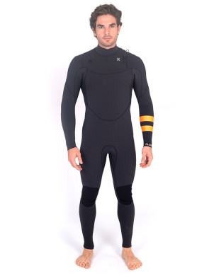 Hurley Wetsuits Plus Chest Zip 4/3mm Wetsuit - Black/Graphite