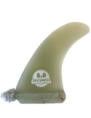 Koalition California Classic Stripes 6.0 Longboard fin - Clear/Black