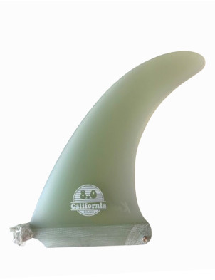 Koalition California Classic Stripes 8.0 Longboard fin - Clear/Black