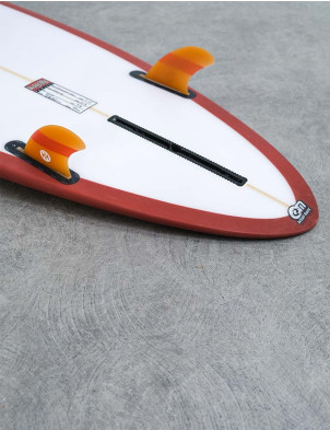  Koalition California Classic Stripe Fibreglass Futures Side Bite Fins - Orange