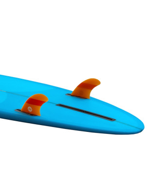 Koalition California Classic Stripe Fibreglass FCS Side Bite Fins - Orange/Orange