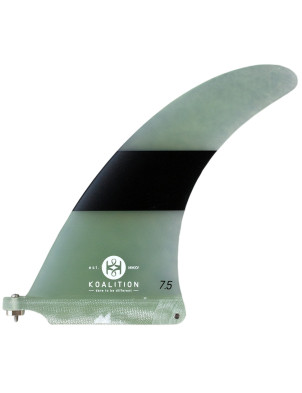 Koalition California Classic Stripes 7.5 Longboard fin - Clear/Black