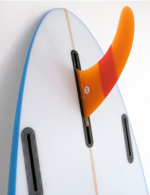 Koalition California Classic Stripes 8.0 Longboard fin - Orange/Orange