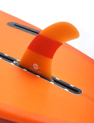 Koalition California Classic Stripes 4.5 Longboard fin - Orange/Orange
