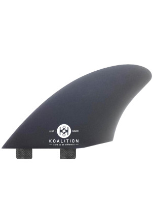 Koalition Keel Fin FCS Compatible Twin Fins X Large - Smoke