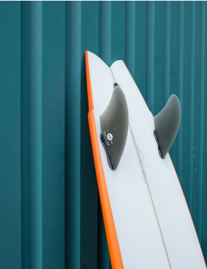 Koalition Keel Fin FCS Compatible Twin Fins X Large - Smoke