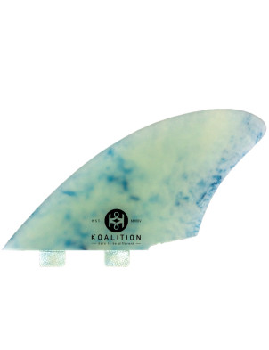 Koalition Keel Fin FCS Compatible twin fins X Large - White Marble
