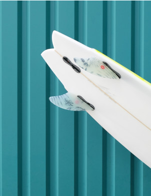 Koalition Keel Fin FCS Compatible Twin Fins X Large - Tropical Leaves