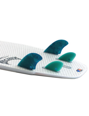 Koalition FCS Keel Quad Fin X Large - Blue Malachite