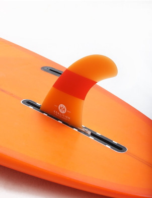 Koalition California Classic Stripes 6.5 Longboard fin - Orange/Orange