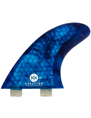 Koalition Performance FCS Tri Fin Set Medium - Blue Malachite