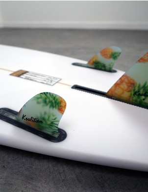 Koalition Pineapple Futures 3.5" Side Bite fins - Multi Colour