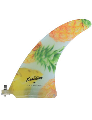 Koalition Pineapple 7.5 Longboard Fin - Multi Colour
