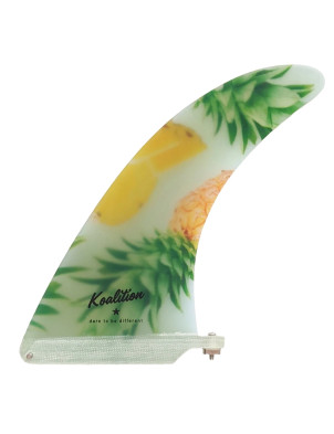 Koalition Pineapple 8.5 Longboard Fin - Multi Colour