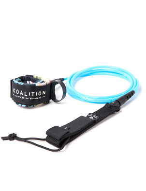 Koalition Regular 9ft Ankle Surfboard Leash - Waikiki/Blue
