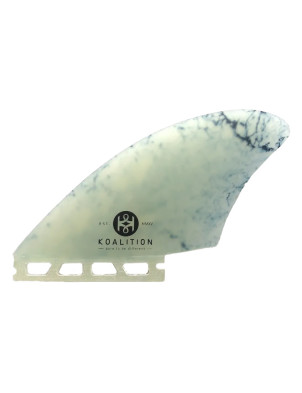 Koalition Keel Fin Futures Compatible Twin Fins X Large - White Marble