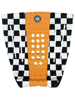 Koalition Randy Surfboard Tail Pad - Orange Checker