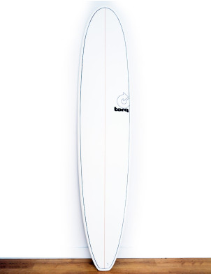 Torq Longboard surfboard 9ft 1 - White + Pinline