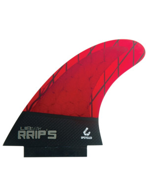 Lib Tech RRIPS Twin + Trailer Fins X Large - Red