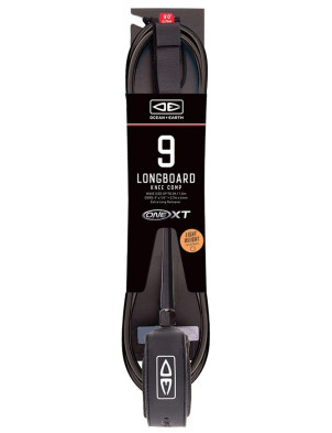 Ocean & Earth One XT Comp Longboard Knee leash 9ft - Black