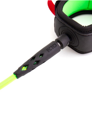 Ocean & Earth Regular Diamond Flex Comp Surfboard leash 5ft - Lime