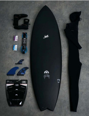 Lost RNF 96 Black Sheep Surfboard 5ft 11 Futures - Black