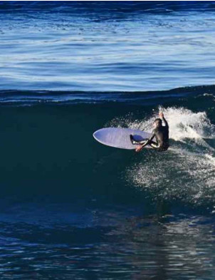 Love Machine FM surfboard 6ft 9 Futures FCS - White/Red