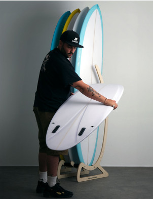 Love Machine FM surfboard 6ft 9 Futures FCS - White/Red