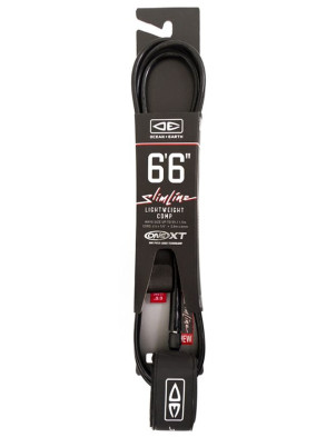 Ocean & Earth Slimline Comp surfboard leash 6ft 6 - Black