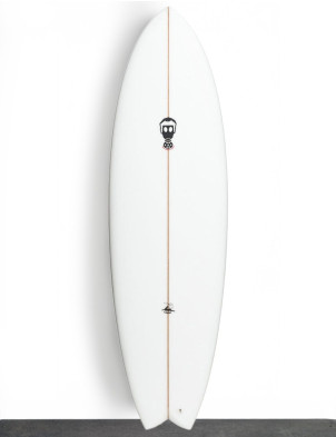 Mark Phipps Caviar surfboard 5ft 8 Futures - White